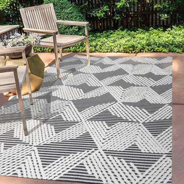 Jazz High-low Pile Art Deco Geometric Indoor/outdoor Area Rug